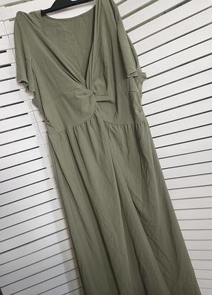 Shein 5xl платье макси с разрезом