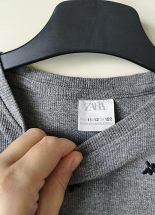 Хлопковый лонгслив zara 3