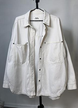 Сорочка жіноча молочна zara джинсова сорочка котон