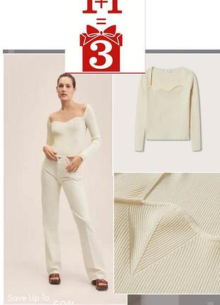 1+1=3 вʼязана кофта mango mng лонгслів масло віскоза корсет