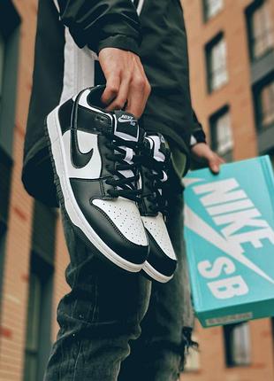 Круті чоловічі кросівки nike dunk low retro чорно-білі унісекс 36-45 р