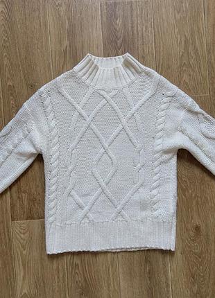 Свитер белый молочный gap