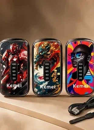 Беспроводная электробритва-шейвер kemei km-t417