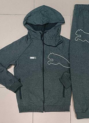 Чоловічий спортивний костюм puma, темно-сірий, розміри 46-56
