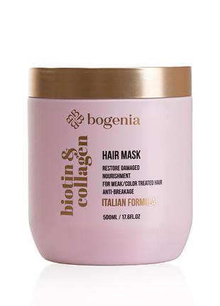 Маска для волос bogenia biotin & collagen oil 500 мл