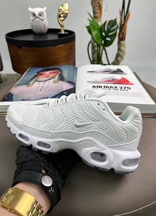 Nike air max plus white silver