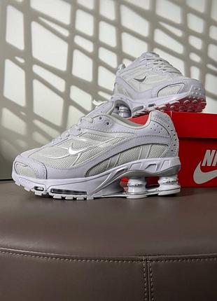 Nike x supreme shox ride 2 sp white