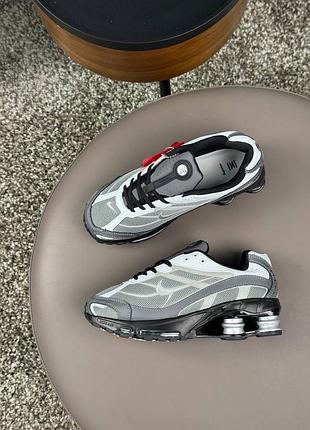 Nike x supreme shox ride 2 sp grey white black