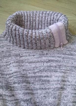 Комфортний бавовняний свитер/приємний меланжевый пуловер/джемпер/коттон 100%6 фото