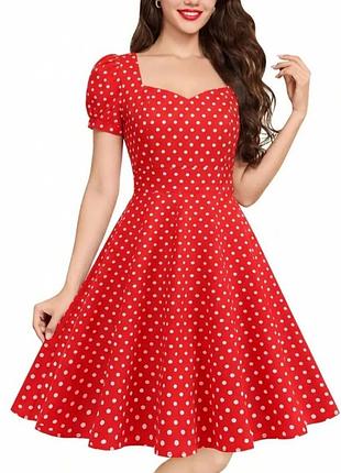 Яркое, эффектное, легкое платье, 95% хлопок, р. xxl, наш 50-54, красный белый