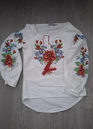 Вышиванка женская маки борьба стиль