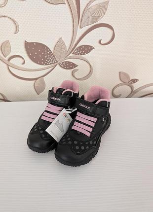 Дитячі зимові черевики для дівчинки geox sneaker, 25