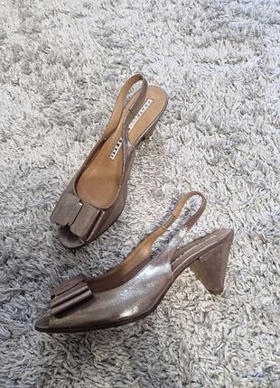 Кожаные туфельки slingback fratelli rossetti