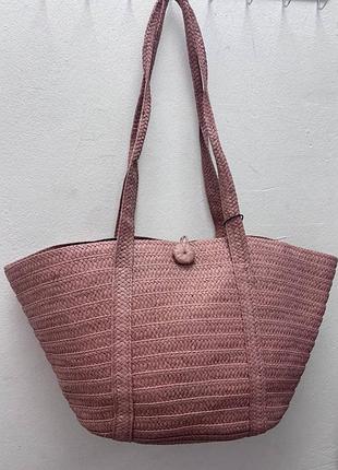 Легка плетена сумка lefties by zara
