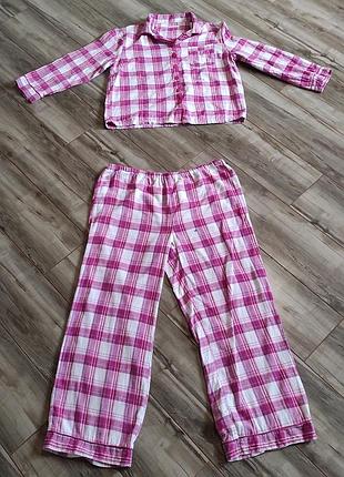 Бавовняна пижама в клітинку sorbet (розмір xxl / 3xl / 48-50 / 20 long)