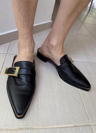 Продам шкіряні мюлі alberta ferretti
