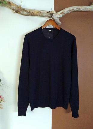 Шерстяной джемпер uniqlo унисекс джемпер из тонкой шерсти новый