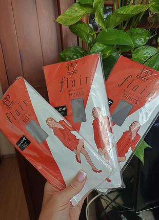 Винтажные капроновые колготки pretty polly flair (англия), новые в упаковке, р. 42"-48"