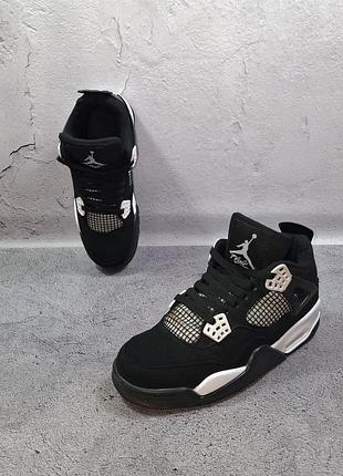 Кросівки air jordan 4 retro white thunder баскетбольні черевики 1 6