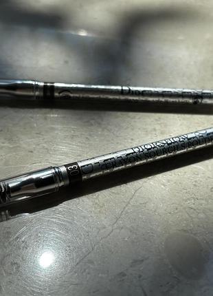 Пудровий олівець для брів dior diorshow crayon sourcils poudre, відтінок 03 brown