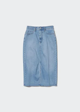 Джинсовая юбка-миди от uniqlo