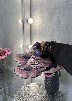 Стильные женские кроссовки new balance 9060 pink purple