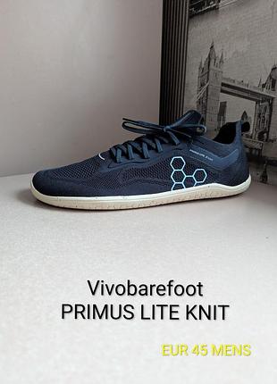 Кроссовки vivobarefoot primus lite knit (наш 45) мужские ориг. темные босоногая обувь