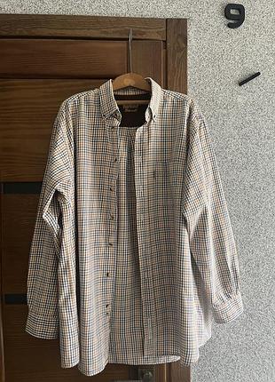 Оригінальна чоловіча сорочка barbour tatterrsall в клітинку