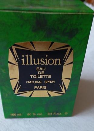 Вінтажна туалетна вода  illusion 100 мл.