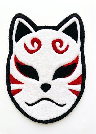 Декоративный тафтинговый коврик ручной работы 45×33 см японская маска коцуная лиса