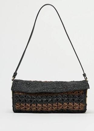 🛍zara. нова плетенна сумка