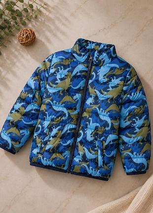 Куртка з динозаврами для хлопчика 104 та 116 розмір 🦕💙
