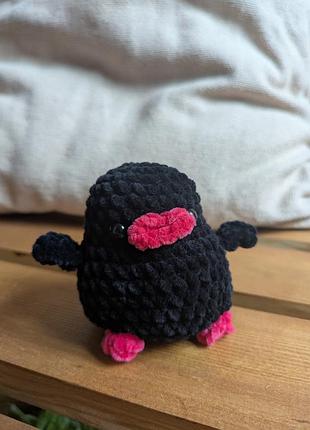 Мягкая игрушка утка черная