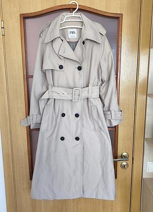Плащ тренч демисезонный zara