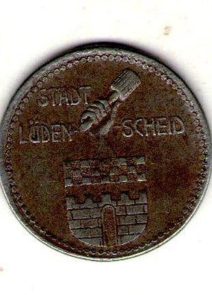 Германия (нотгельд) query город люденшайд 10 пфенингов 1917 год железо no2146