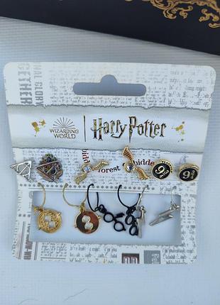 Набор серёжек комплект серёжек  серьги harry potter