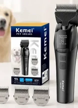 Акумуляторний тример kemei km-1857 для стрижки тварин