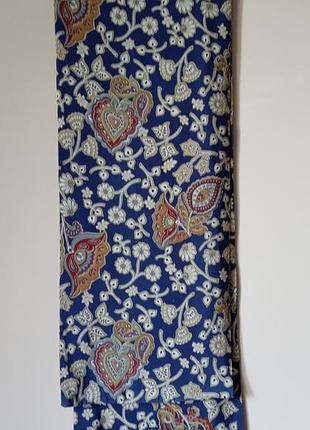 Шарф шовковий набивний  подвійний.23.5×140см.