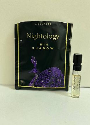 ❤️jesus del pozo nightology iris shadow, пробник, оригінал