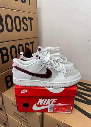Жіночі кросівки nike dunk low sail burgundy / найк данк бургунді 36 37 38 39 40