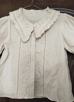 Шикарная блузка на девочку 9роков,134, zara