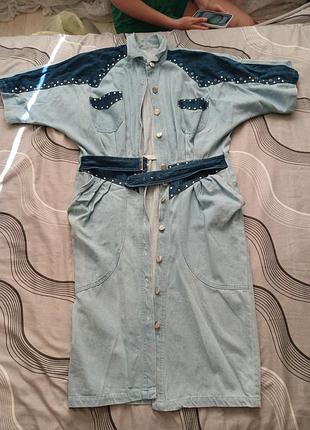 Платье джинсовое, р.48 при 150 грн
