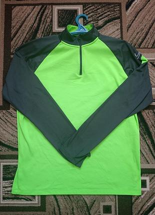Оригинальный nike спортивная кофта зип-худи dri-fit салатовый размер l (тренировочная олимпийка для бега)