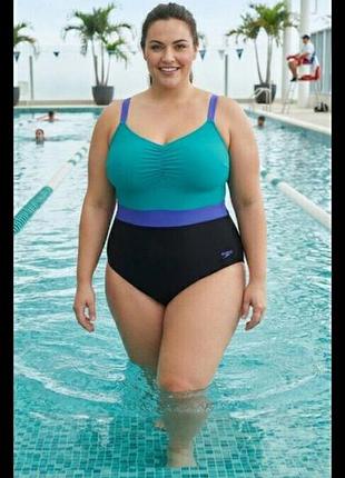 Купальник сдельный с утяжкой размер 54 / 20 speedo спортивный на большую грудь