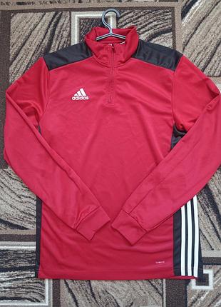 Оригінал adidas спортивна кофта олімпійка climalite червона розмір m (тренувальна кофта для футболу та бігу)