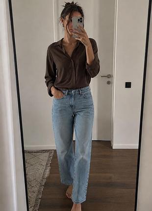 Джинси regular голубі zara