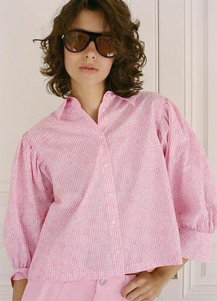 Сорочка в смужку zara - м, l