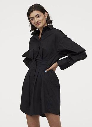 Стильне котонове плаття-сорочка h&m