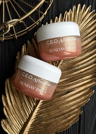 Sunday riley c.e.o. afterglow brightening vitamin c cream  освітлювальний зволожувальний крем із вітаміном с