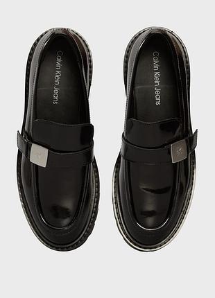 Шкіряні туфлі лофери calvin klein